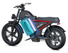 Powerful electric motorcycle-style mountain e bike with 34MPH top speed and 52V 60Ah long range battery